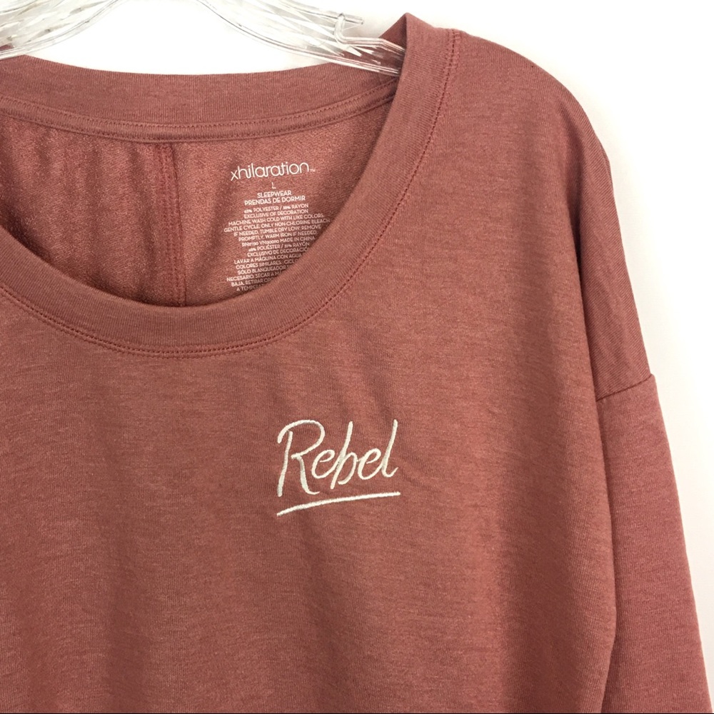 🛍 Xhilaration Loungewear Rebel Crop Top S - Picture 4 of 13